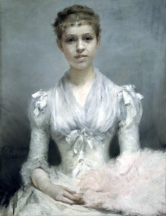 Painting of Amy Hewitt
